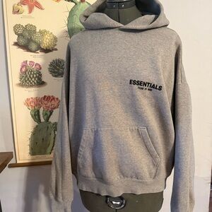 Essentials Fear of God Heather Gray Hoodie Men’s